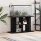 vidaXL Suport acvariu Stejar negru 100x40x60 cm Lemn prelucrat