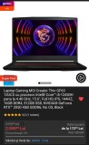 Laptop gaming Msi Thin 63 i5 12450H RTX 2050 16GB ram 512GB stocare windows 11