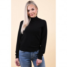 Pulover Pieces Kalissa High Neck Black foto