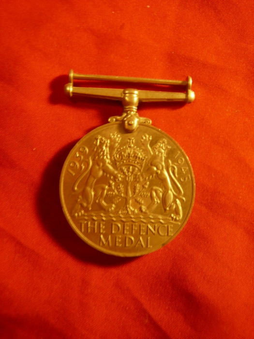 Medalia Apararii - The defence Medal 1939-1945 George VI , h=5cm