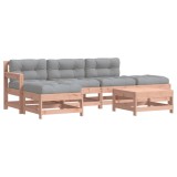 Set mobilier de gradina cu perne, 6 piese, lemn masiv Douglas