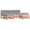 Set mobilier de gradina cu perne, 6 piese, lemn masiv Douglas