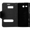 Husa tip carte cu stand neagra (cu decupaje frontale) pentru Huawei Ascend Y511