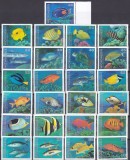 DB1 Fauna Marina Pesti 1993 - 1996 Micronesia 25 v. MNH, Nestampilat