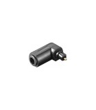 Conector audio fibra optica adaptor mufa tata-mama la 90 grade, Logilink