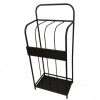 Stand metalic Vivatechnix VMD-1039, 51x35x120cm, expozor dreptare, negru, raft etajera