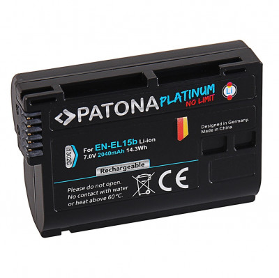 ​Acumulator Patona Platinum EN-EL15B 2040mAh compatibil Nikon-1302 foto