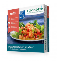 Salata de somon salbatic Alaska in sos alb bio, 200g Fontaine foto