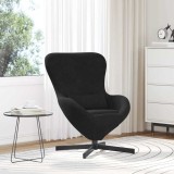 VidaXL Fotoliu ou Negru 63 x 73 x 90 cm Catifea 42002762