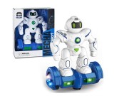 Robot interactiv, efecte luminoase si sunete, alb albastru