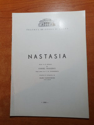 program teatrul de opereta si balet 1965 - nastasia foto