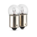 Becuri auto r5w halogen 12v 5w, soclu ba15s, set 2 buc, omologate, transparent