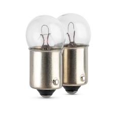 Becuri auto r5w halogen 12v 5w, soclu ba15s, set 2 buc, omologate, transparent