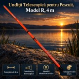 Undiță Telescopică pentru Pescuit, Model R, 4 m