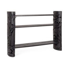 Consola lemn negru Arwood 156x36x110 cm
