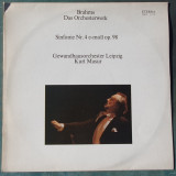 Brahms, Das Orchesterwerk, Sinfonie nr 4 e-moll op 98, Eterna DDR, stare fb, Clasica