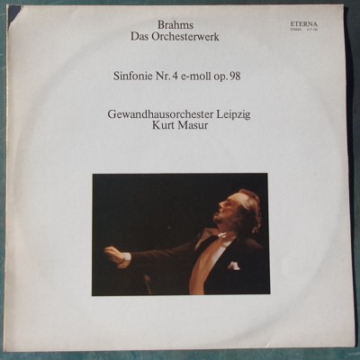 Brahms, Das Orchesterwerk, Sinfonie nr 4 e-moll op 98, Eterna DDR, stare fb foto