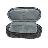 Penar borseta 1 compartiment, 1 extensie, oval, Majewski, Colectia Black Anime 2024, PC-01, 20.5x9.5x5 cm, Gri, St.Majewski