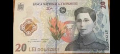 Bancnota romaneasca 20 lei,emisa in 2021