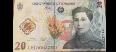 Bancnota romaneasca 20 lei,emisa in 2021 foto