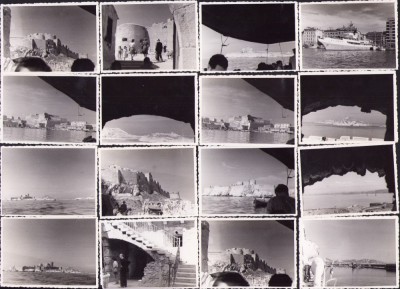 M864N Ch&amp;acirc;teau d&amp;rsquo;If, Marseille, France, 1947, batch of 23 photos foto