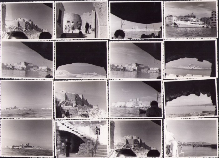 M864N Ch&acirc;teau d&rsquo;If, Marseille, France, 1947, batch of 23 photos