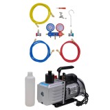 Pompa de vid 100 L/min cu set manometru cu 2 cai in set scule