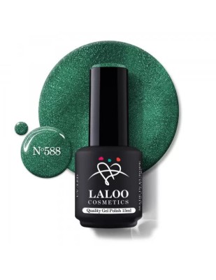 588 Glittering Evergreen | Laloo oja semipermanenta 15ml foto