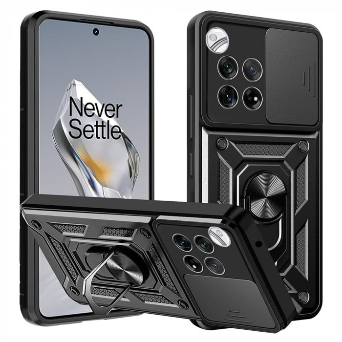 Husa Antisoc OnePlus 12 cu Protectie Camera Negru TCSS