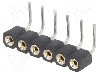 Conector 6 pini, seria {{Serie conector}}, pas pini 2.54mm, CONNFLY - DS1002-01-1*6R13 foto