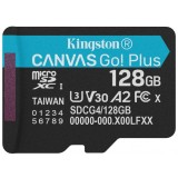 Card Memorie microSDXC Kingston Canvas Go Plus Android A2, 128Gb, Clasa 10 / UHS-1 U3 SDCG4/128GBSP