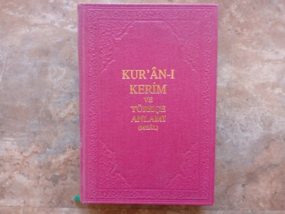 Kur&amp;#039;an-ı Kerim ve T&amp;uuml;rk&amp;ccedil;e Anlamı (Meal) 1988 foto