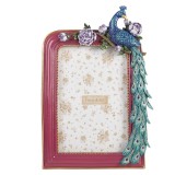 Cumpara ieftin Rama foto masa polirasina multicolora Paun 15x3x22 cm / 10x15 cm