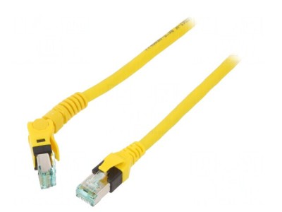 Patch cord S/FTP Cat 6a galben 2m foto