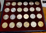 GERMANIA 1972-MONEDE ARGINT-LOT COMPLET DE 24 MONEDE EMIS CU OCAZIA Jocurile olimpice Munchen-, Europa