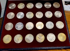 GERMANIA 1972-MONEDE ARGINT-LOT COMPLET DE 24 MONEDE EMIS CU OCAZIA Jocurile olimpice Munchen-