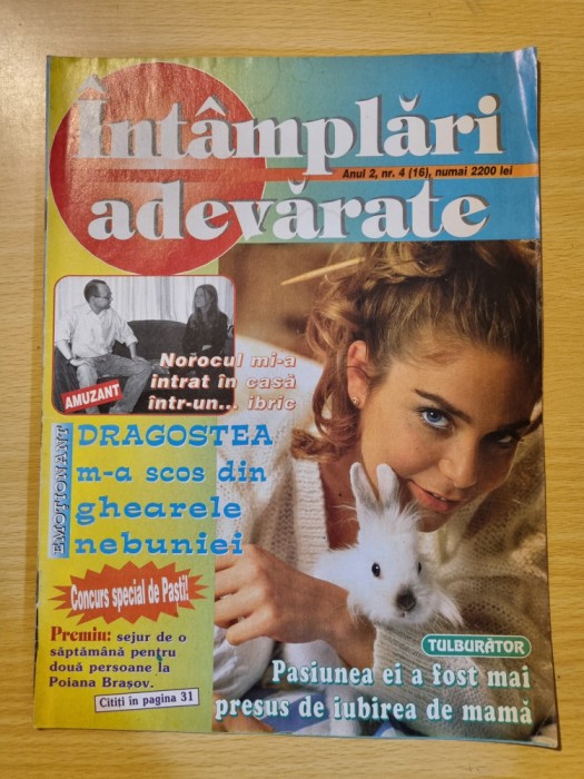 revista intamplari adevarate anul 2, nr. 4 - 1998