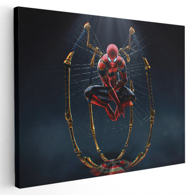 Tablou afis Spiderman desene animate 2193 Tablou canvas pe panza CU RAMA 60x90 cm foto