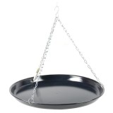Tava rotunda emailata pentru gratar, suspendata cu lant, 44 cm, Perfect Home
