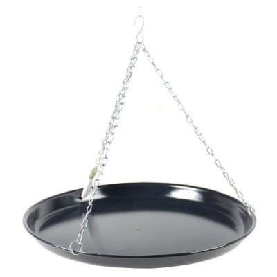Tava rotunda emailata pentru gratar, suspendata cu lant, 44 cm, Perfect Home foto