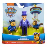 Set figurina si 2 animalute, Paw Patrol, Chase si Humdinger, 20148170