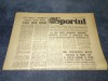 ZIARUL SPORTUL 14 SEPTEMBRIE 1982 CUPE EUROPENE