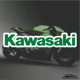 KAWASAKI-MODEL 1-STICKERE MOTO - 20 cm. x 4 cm.