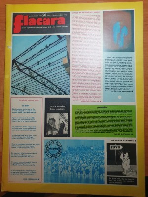 flacara 20 decembrie 1975-art cenaclu flacara,nicolae dobrin foto
