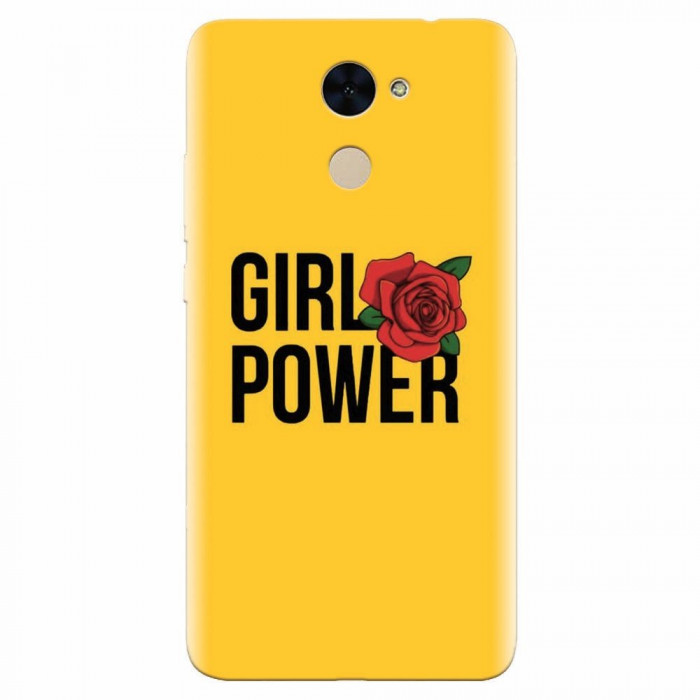 Husa silicon pentru Huawei Enjoy 7 Plus, Girl Power