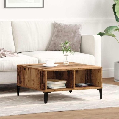 vidaXL Masă de cafea Lemn vechi 60 x 60 x 30 cm Lemn compozit 862587 foto