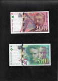 Set Franta 200 + 500 francs franci 1994-95, Europa
