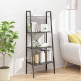 vidaXL Raft &icirc;nclinat cu 4 niveluri, negru, 56x35x140 cm
