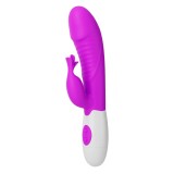 Vibrator Rabbit Rasmussen 30 Moduri Vibratii, Silicon, Roz, 19.8 cm