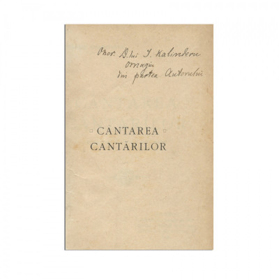 Corneliu Moldovanu, C&amp;acirc;ntarea C&amp;acirc;ntărilor, 1908, cu dedicație pentru I. Kalinderu colligat cu Maurice Trubert, Une mere, 1893, cu dedicație pentru doamn foto